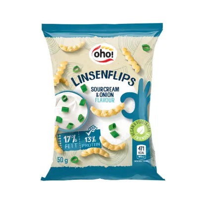 oho! Linsen Flips Sour Cream Onion 10x50g