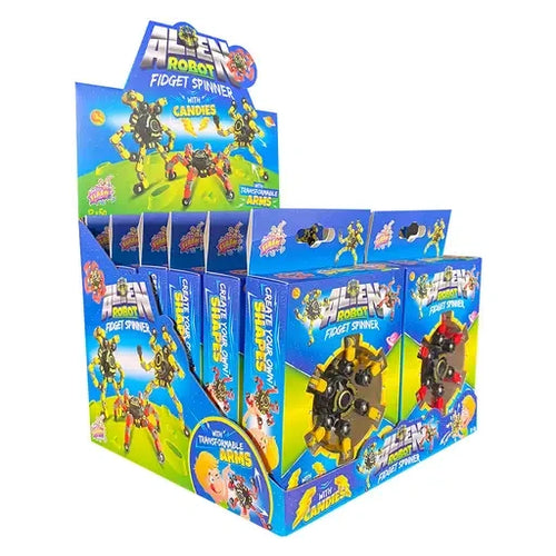 Sweet Flash Alien Robot Fidget Spiner 12 Stück im Karton