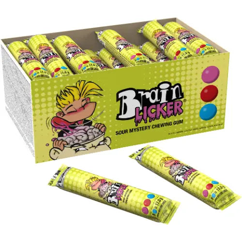 Brain Licker Sour Mystery Gum 36 Stück im Karton