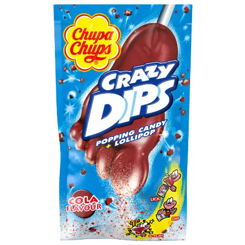 Chupa Chups Crazy Dips Cola 24 Beutel im Karton