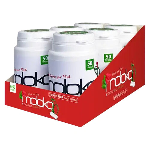 Moloko Kaugummi Doppel Apfel 6x50 Dragees