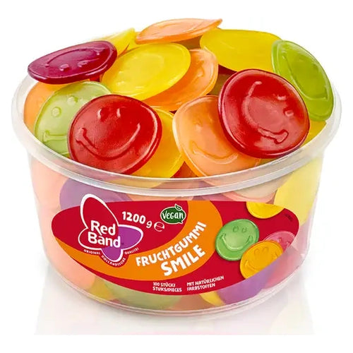 Red Band Fruchtgummi Smile 100 Stück in der Dose