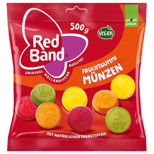Red Band Fruchtgummi Münzen 500g im Beutel