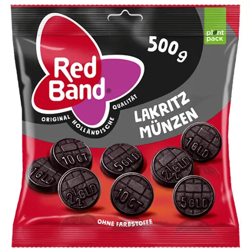 Red Band Lakritz Münzen 500g im Beutel