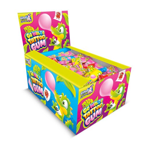 Sweet Flash Go Wild! Tattoo Gum 200 Stück im Karton