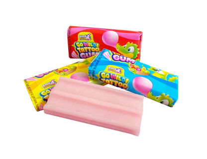 Sweet Flash Go Wild! Tattoo Gum 200 Stück im Karton