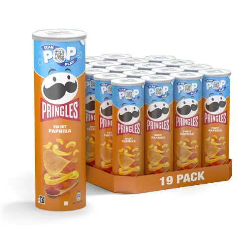 Pringles Sweet Paprika 19x185g im Karton