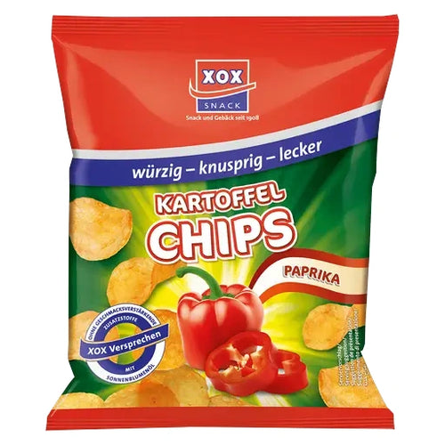 XOX Kartoffelchips Paprika 20x30g im Beutel